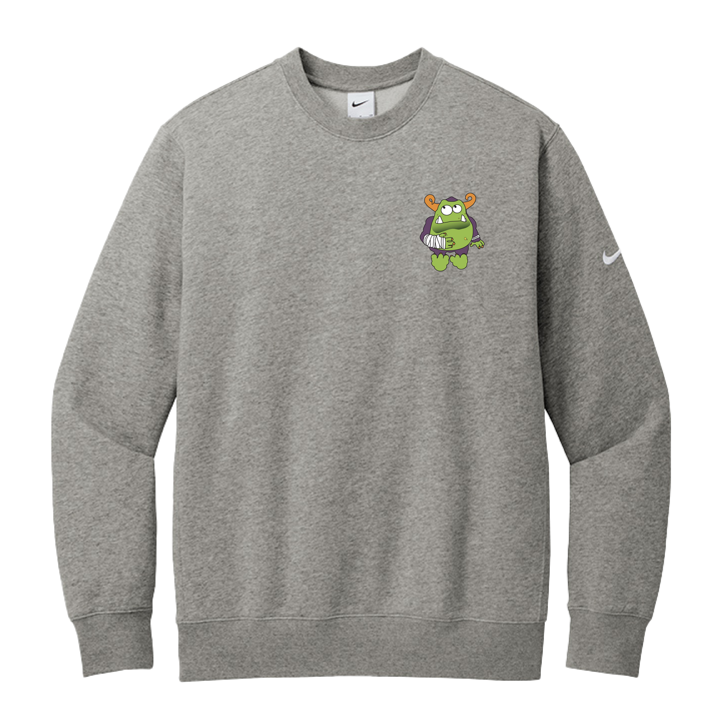 Nike Club Fleece Sleeve Swoosh Crew