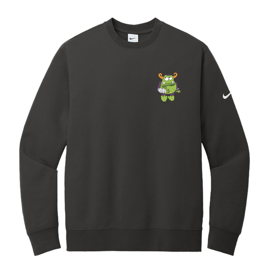 Nike Club Fleece Sleeve Swoosh Crew