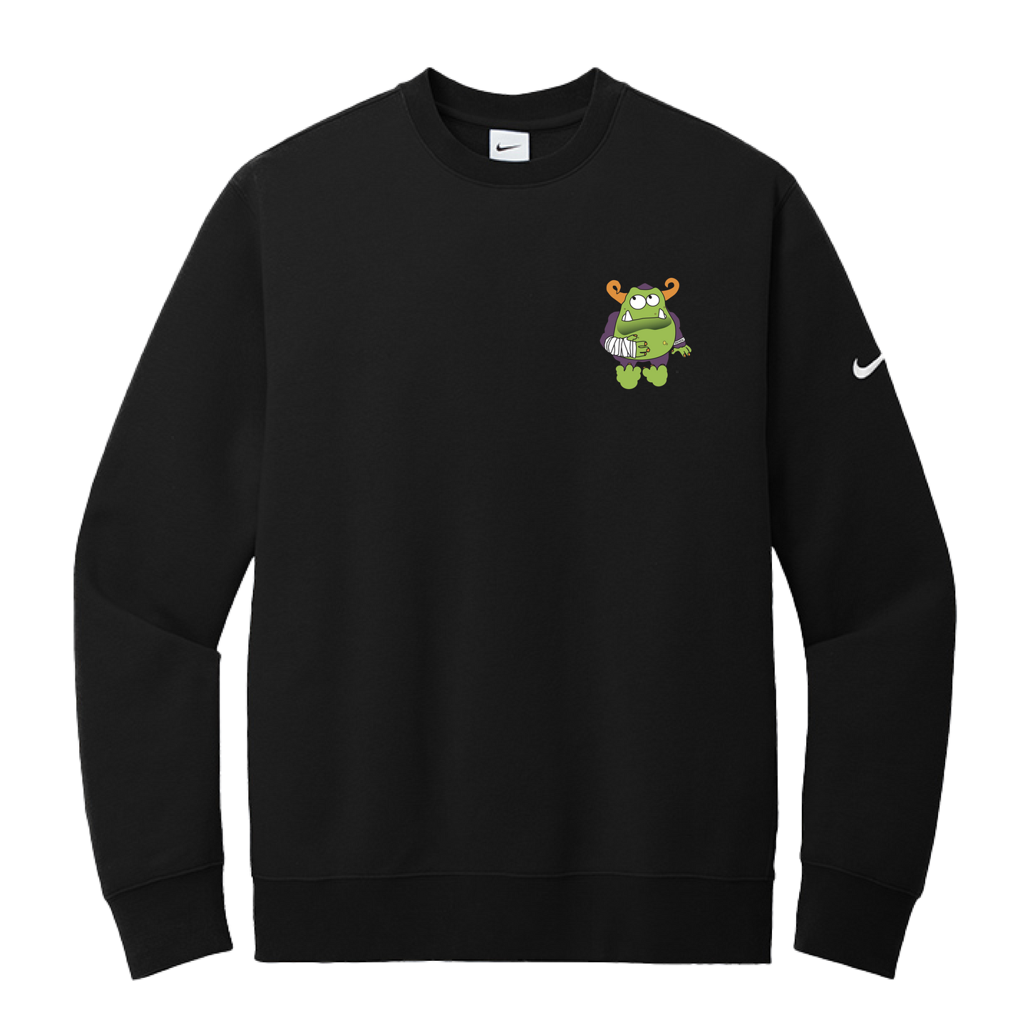 Nike Club Fleece Sleeve Swoosh Crew